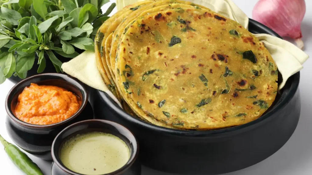 Methi Paratha Recipe in Bengali
